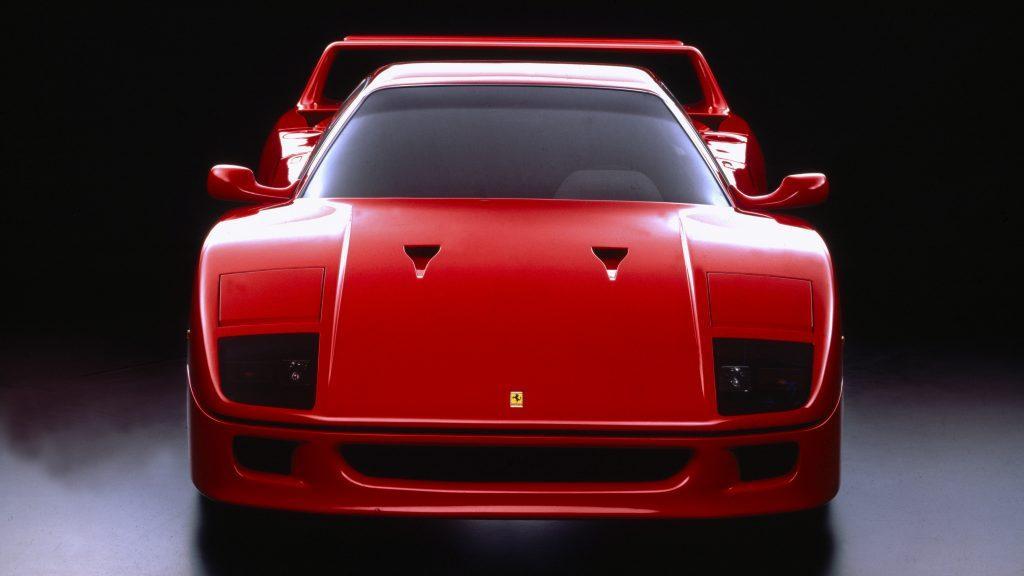 Ferrari F40 black background