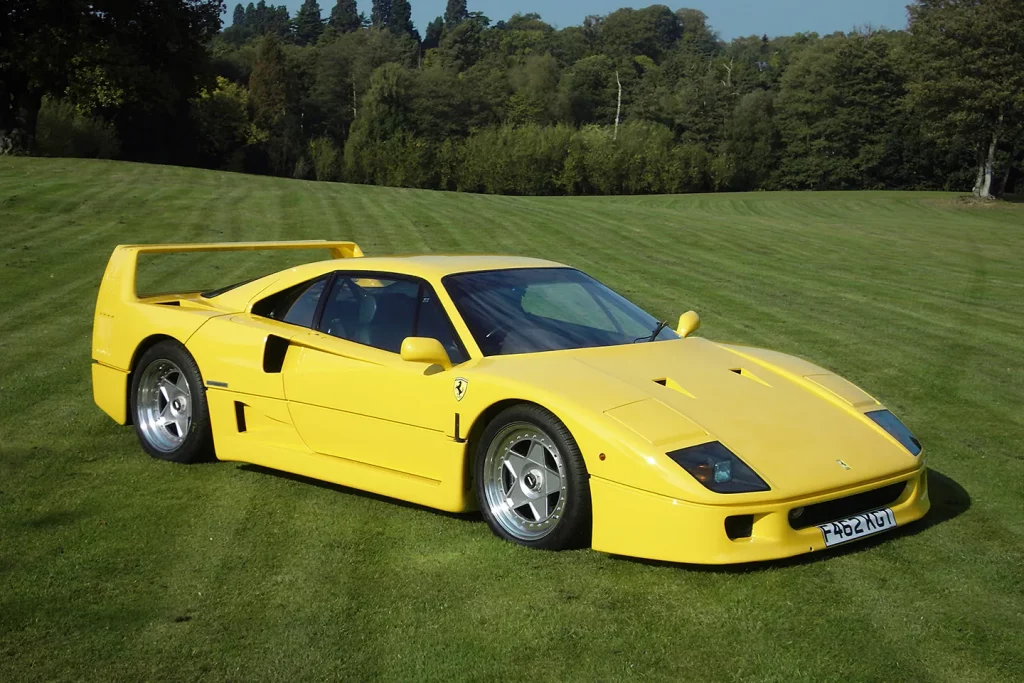 Ferrari F40 yellow