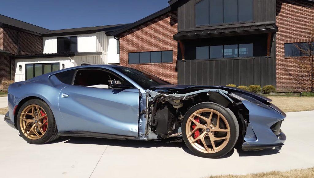 Ferrari Superfast wreck