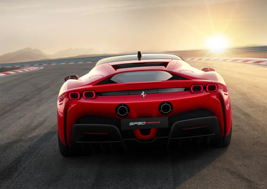 Ferrari SF90 Stradale racetrack rear