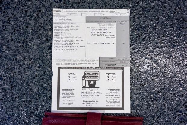 1989 Ferrari 328 GTS