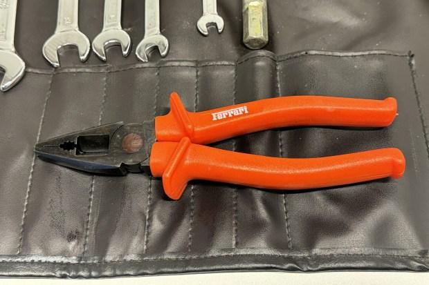 No Reserve: Ferrari Testarossa Tool Kit, Jack, and Center-Lock Spare Wheel