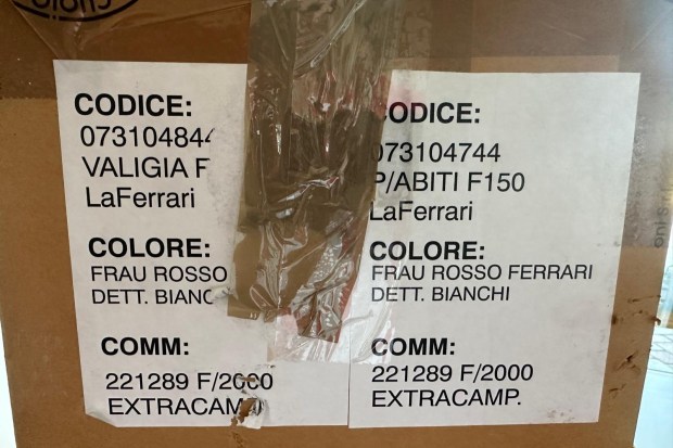No Reserve: Two-Piece Ferrari LaFerrari Luggage Set by Schedoni