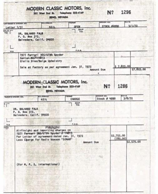 1971 Ferrari 365 GTS/4 Daytona Spyder