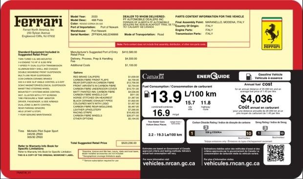 No Reserve: 184-Kilometer 2020 Ferrari 488 Pista