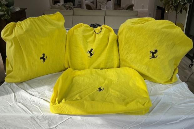 No Reserve: Four-Piece Ferrari 458 Italia Luggage Set by Schedoni
