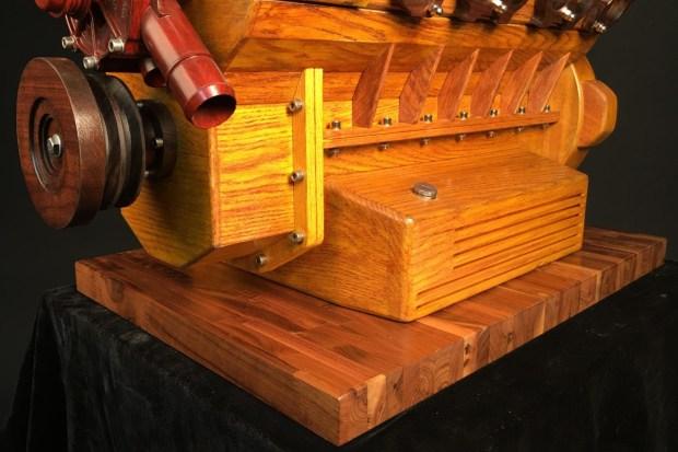 No Reserve: Ferrari V12 Wooden Scale Model