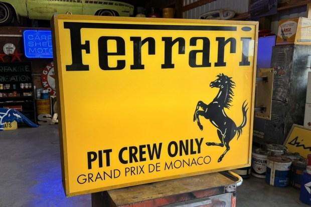 No Reserve: Illuminated Double-Sided Ferrari Sign by Neon Modena