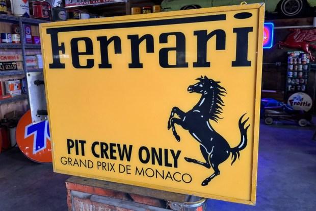 No Reserve: Illuminated Double-Sided Ferrari Sign by Neon Modena