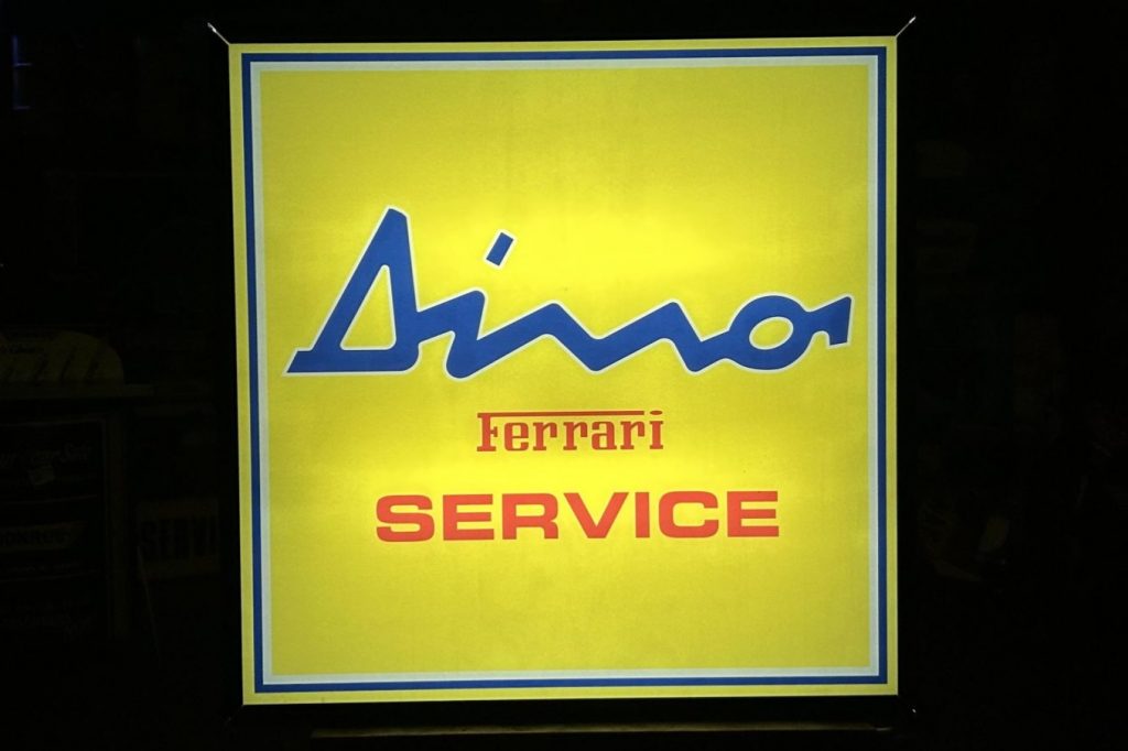 Illuminated Dino Ferrari Service Sign img_9595-50882