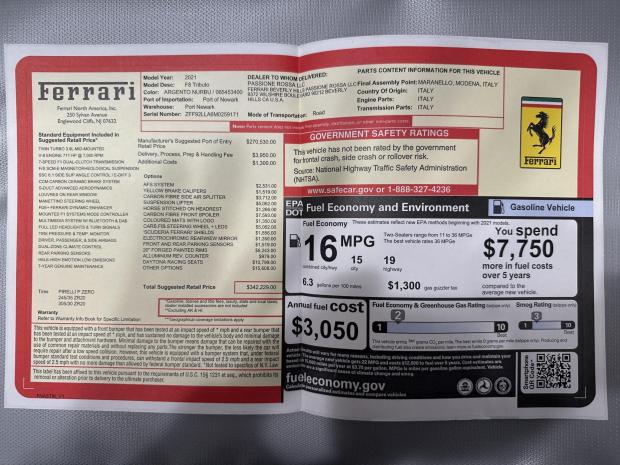 2021 Ferrari F8 Tributo