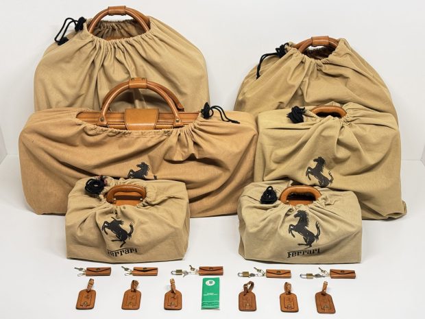 No Reserve: Six-Piece Ferrari 512 TR Luggage Set by Schedoni