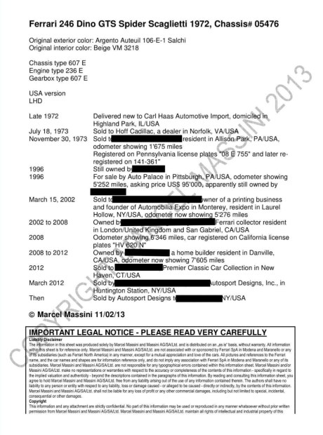 11k-Mile 1973 Ferrari Dino 246 GTS