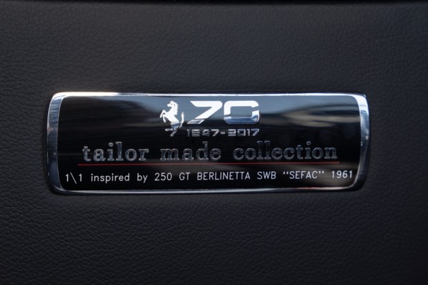 209-Mile 2017 Ferrari F12berlinetta 70th Anniversary Edition