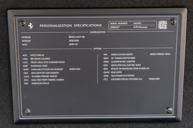 19k-Mile 2018 Ferrari GTC4Lusso V12