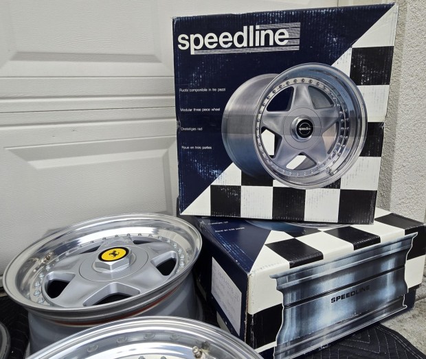 No Reserve: 16x7" and 16x8" Speedline Mistral Wheels for Ferrari