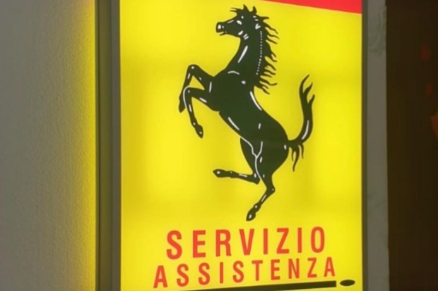 img_2459-47825-1 No Reserve: Double-Sided Illuminated Ferrari Service Sign