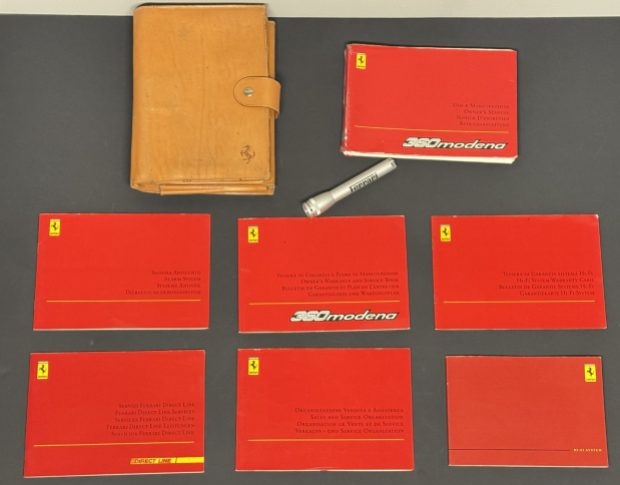 No Reserve: Literature & Three-Piece Ferrari 360 Luggage Collection by Schedoni