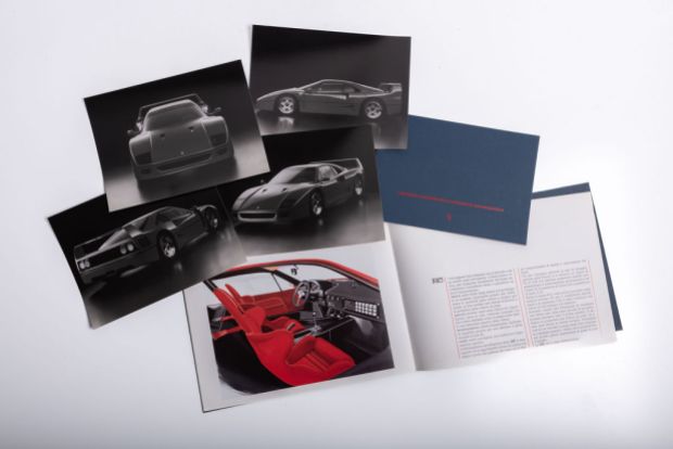 No Reserve: Ferrari F40 Spare Parts Catalog & Memorabilia