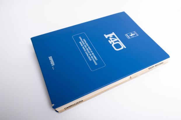 No Reserve: Ferrari F40 Spare Parts Catalog & Memorabilia