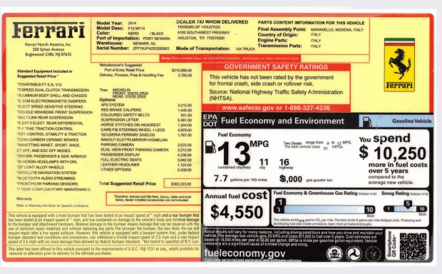 11k-Mile 2014 Ferrari F12berlinetta