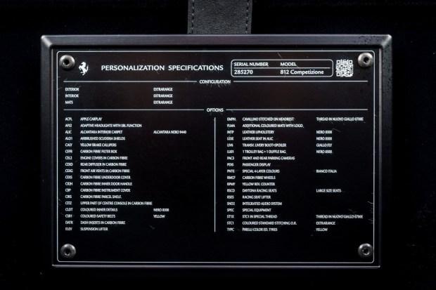 930-Mile 2022 Ferrari 812 Competizione