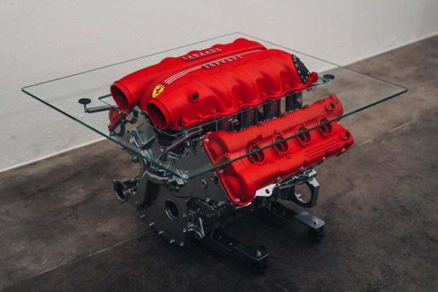 No Reserve: Ferrari F136 V8 Coffee Table