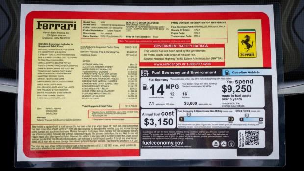 930-Mile 2022 Ferrari 812 Competizione