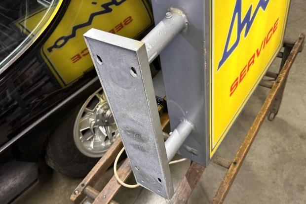 No Reserve: Double-Sided Illuminated Ferrari Dino Service Sign