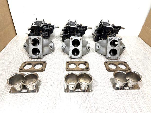 No Reserve: Weber 40 DCL 6 Carburetors and Intake Manifolds for Ferrari V12