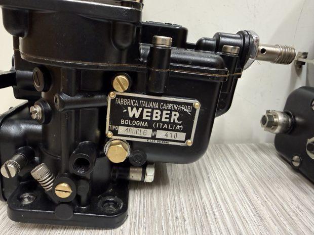 No Reserve: Weber 40 DCL 6 Carburetors and Intake Manifolds for Ferrari V12