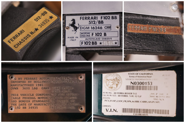 1980 Ferrari 512 BB