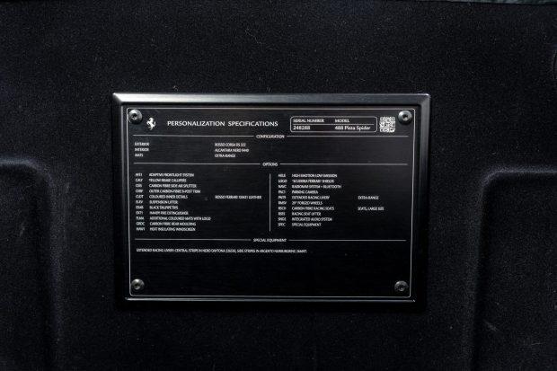 2020 Ferrari 488 Pista Spider
