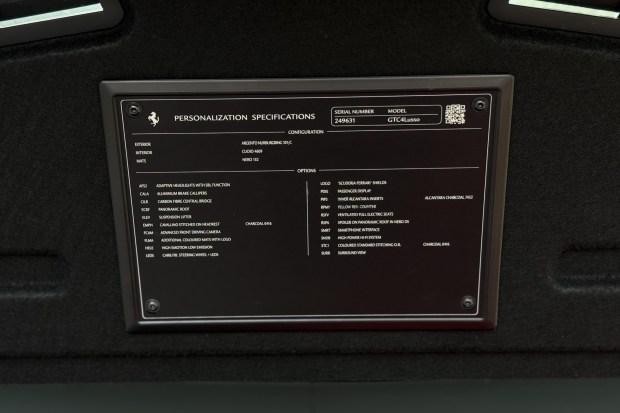 16k-Mile 2020 Ferrari GTC4Lusso V12