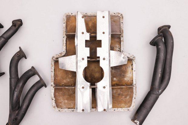 No Reserve: Ferrari 330 Oil Pan & Exhaust Manifolds