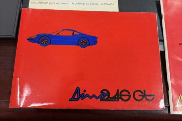 No Reserve: Ferrari Dino 246 GT Manuals & Leather Pouch