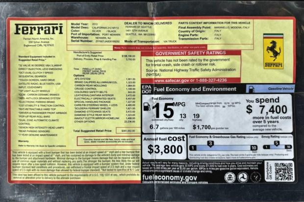 41k-Mile 2013 Ferrari California 30 HS