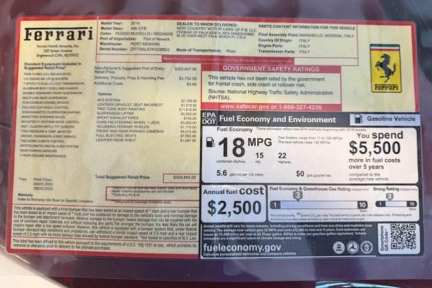 4,400-Mile 2019 Ferrari 488 GTB