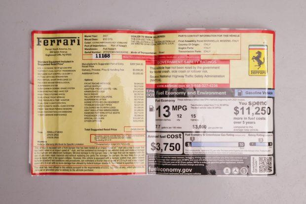 2k-Mile 2021 Ferrari 812 GTS