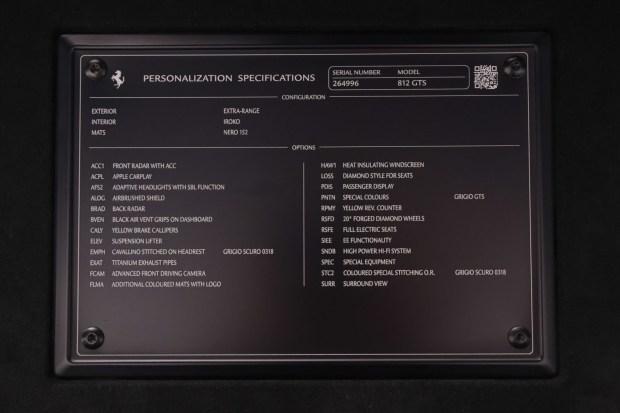 2k-Mile 2021 Ferrari 812 GTS