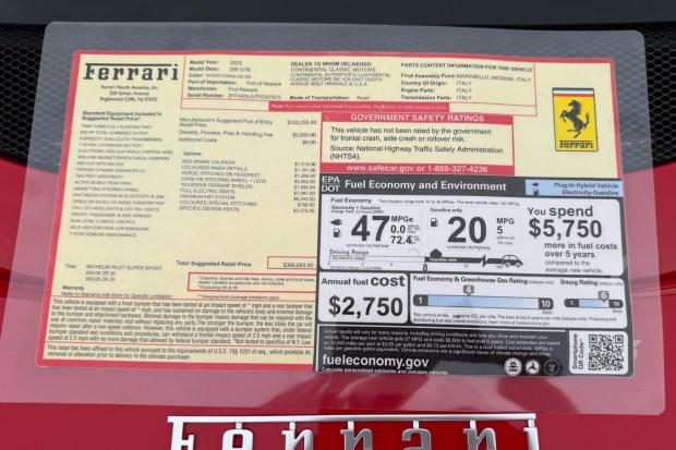 1,300-Mile 2023 Ferrari 296 GTB