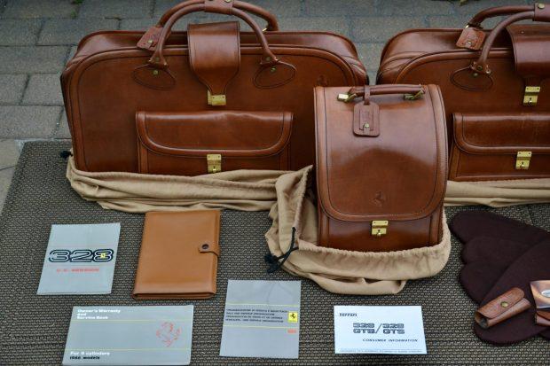 No Reserve: Five-Piece Ferrari 328 Luggage by Schedoni & Literature