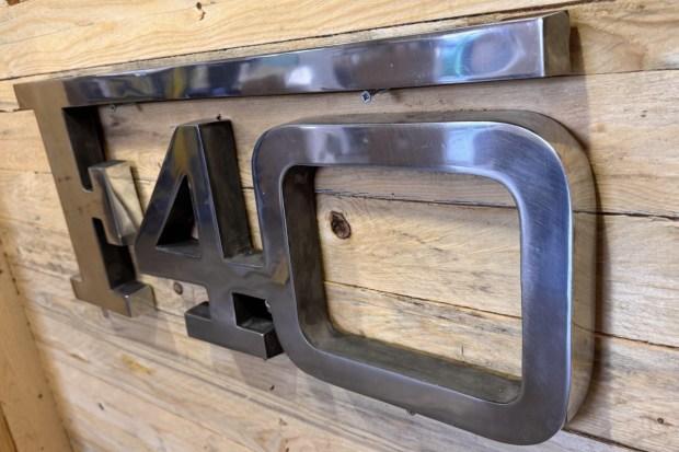 No Reserve: Aluminum Ferrari F40 Sign