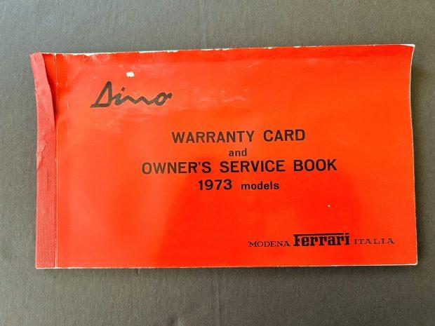 No Reserve: Ferrari Dino 246 GT Manuals & Leather Pouch