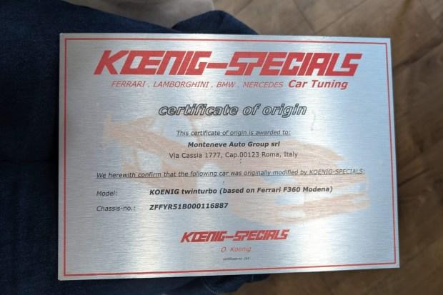 1999 Ferrari 360 Modena Koenig Specials Twin Turbo