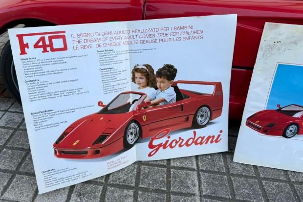 photo-2026-04-22-08-20-15-67961 No Reserve: Giordani Ferrari F40-Style Electric Go-Kart