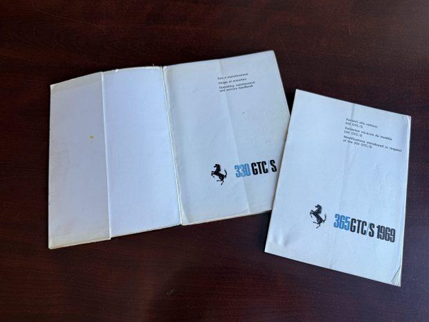 No Reserve: Ferrari 330 GTC/GTS Owner's Manual & Brochure