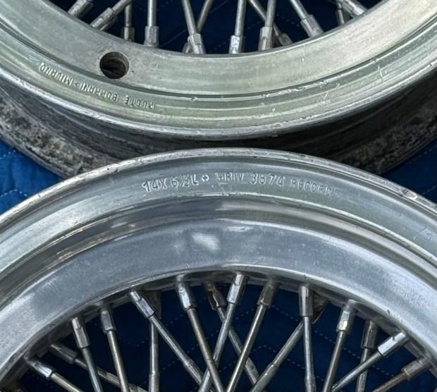 img_6873-82935-1 No Reserve: 14×6.5″ Ruote Borrani Wire Wheels for Ferrari