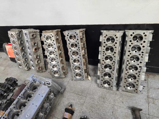 six_cylinder_heads_252812529-scaled-64370 No Reserve: Ferrari 4.4-Liter Colombo Tipo 251 V12 Engine Project