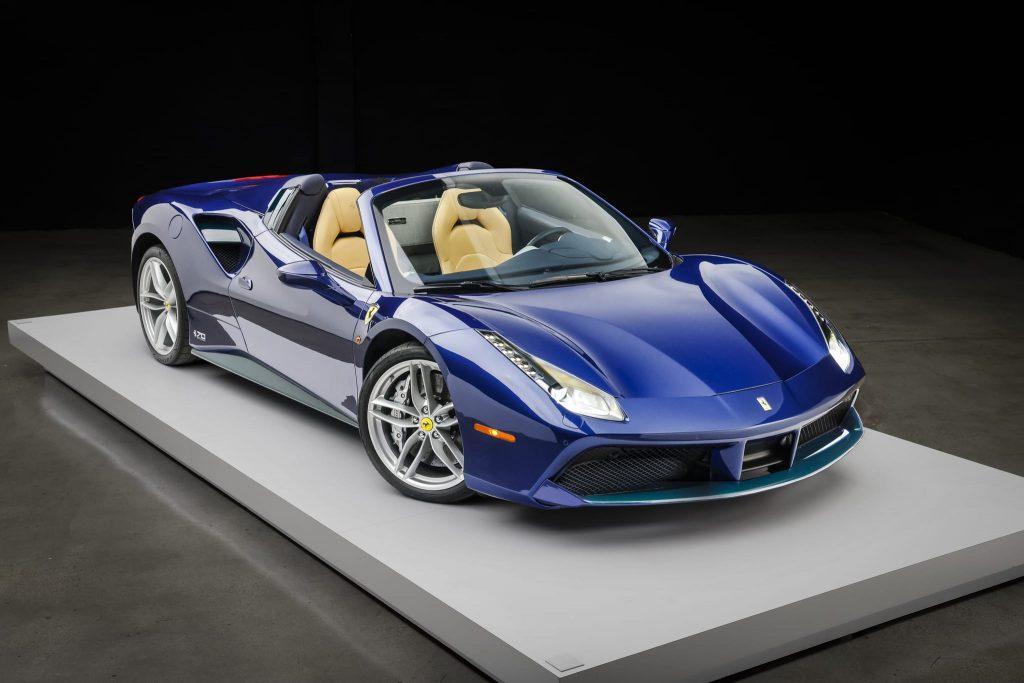 3,800-Mile 2017 Ferrari 488 Spider 70th Anniversary 48870th_greenblue_1-scaled-15502-1